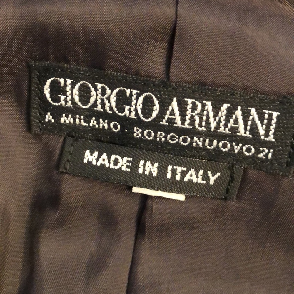 Giorgio Armani Brown Jacket Size 42 Made in Italy - Picture 8 of 10
